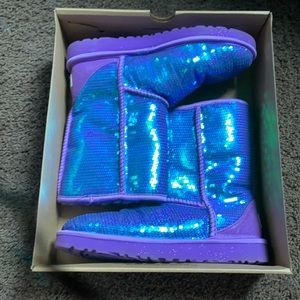 Sparkle Purple Uggs Size 7
